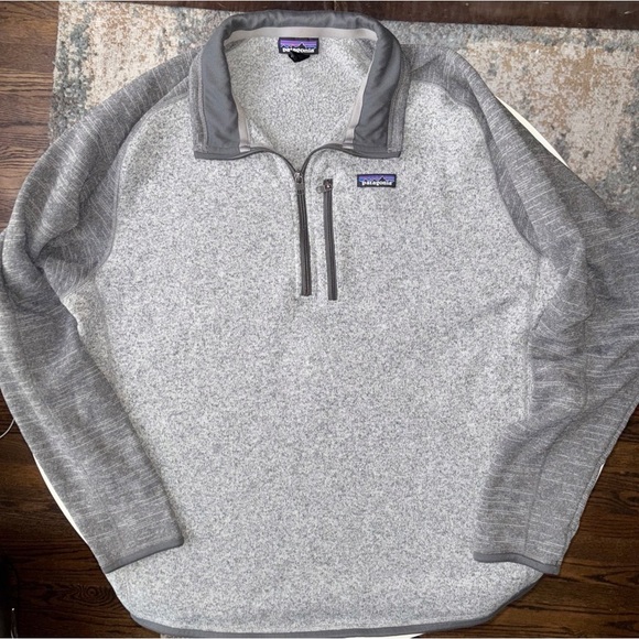 Patagonia Men's Better Sweater 1/4 Zip Fleece Size XXL Gray Pullover - Picture 1 of 6